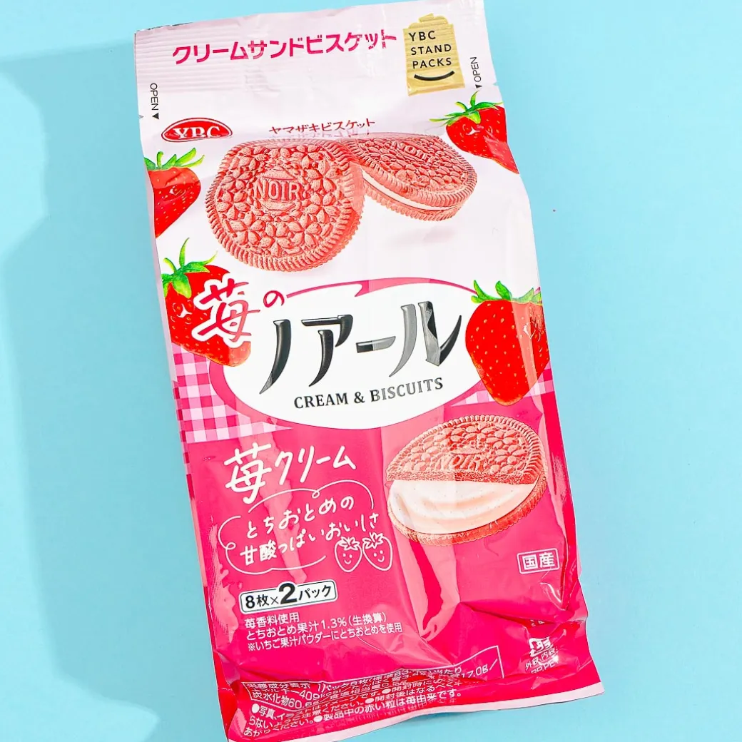 Pink Noir Thin Baked Strawberry Biscuits