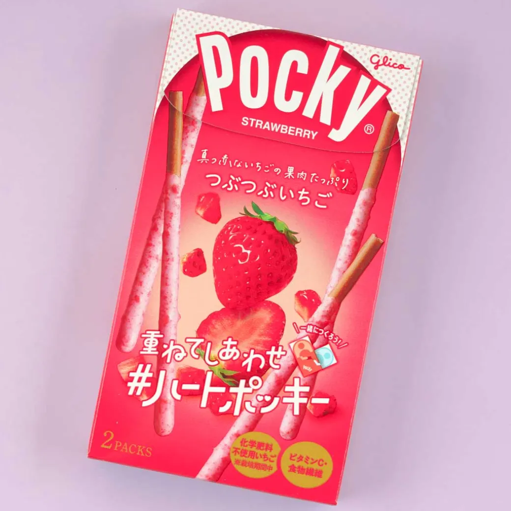 Pocky Biscuit Sticks - Chunky Strawberry Chocolate