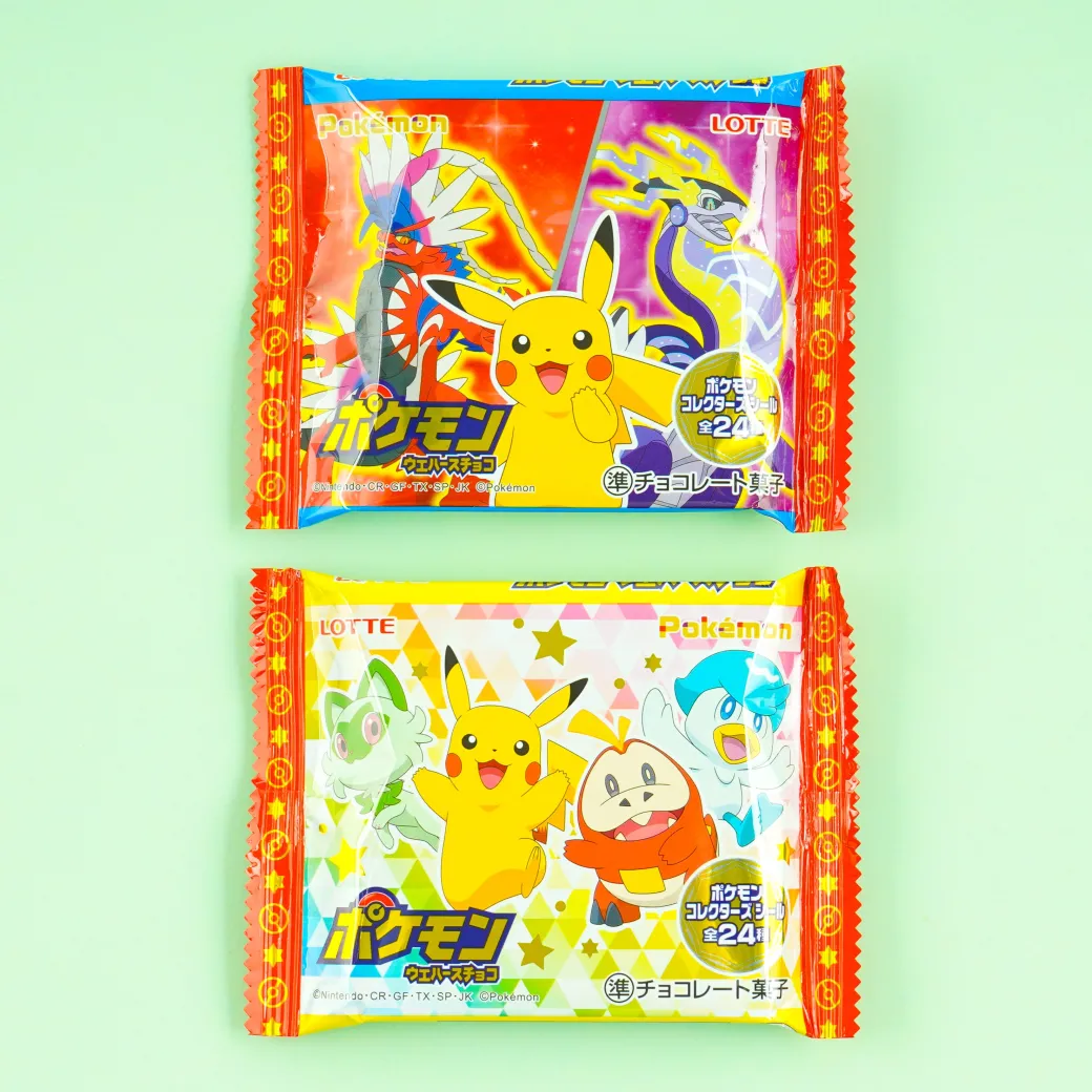 Pokemon Choco Twin Wafers With Sticker