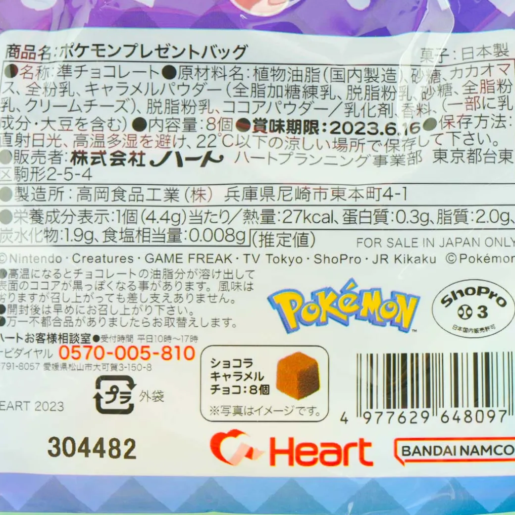 Pokemon Chocolate Ribbon Bag