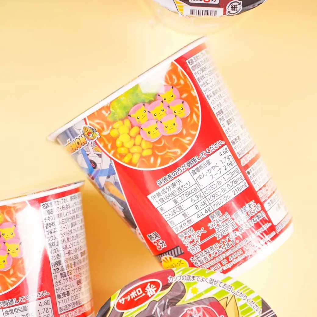 Pokemon Sapporo Ichiban Noodle Cup - Corn Butter Soy Sauce