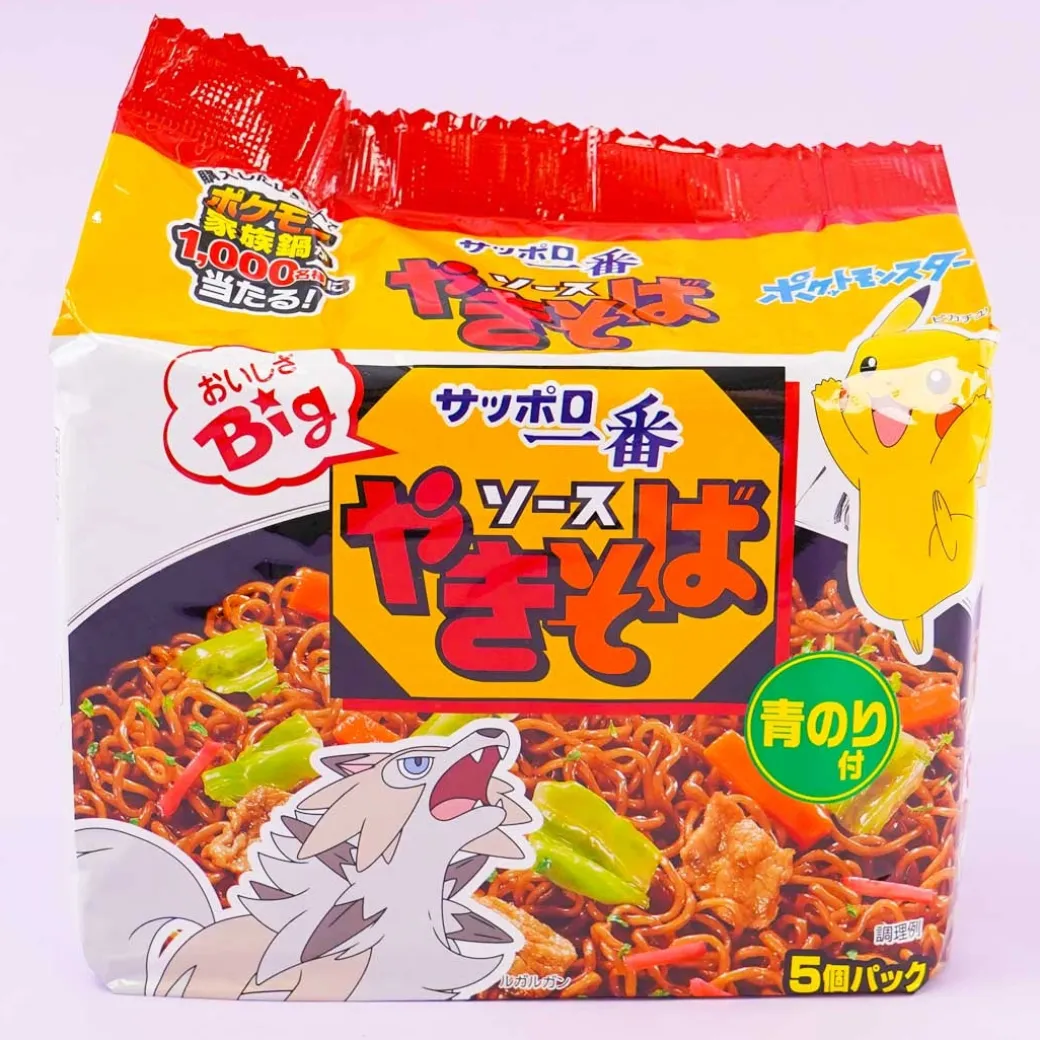 Pokemon Sapporo Ichiban Noodle Pack - Sauce Yakisoba