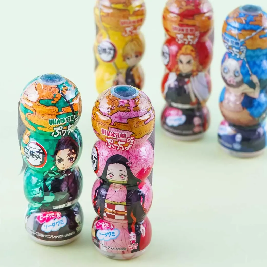 Puccho Demon Slayer Gummy Candy - Peach & Soda