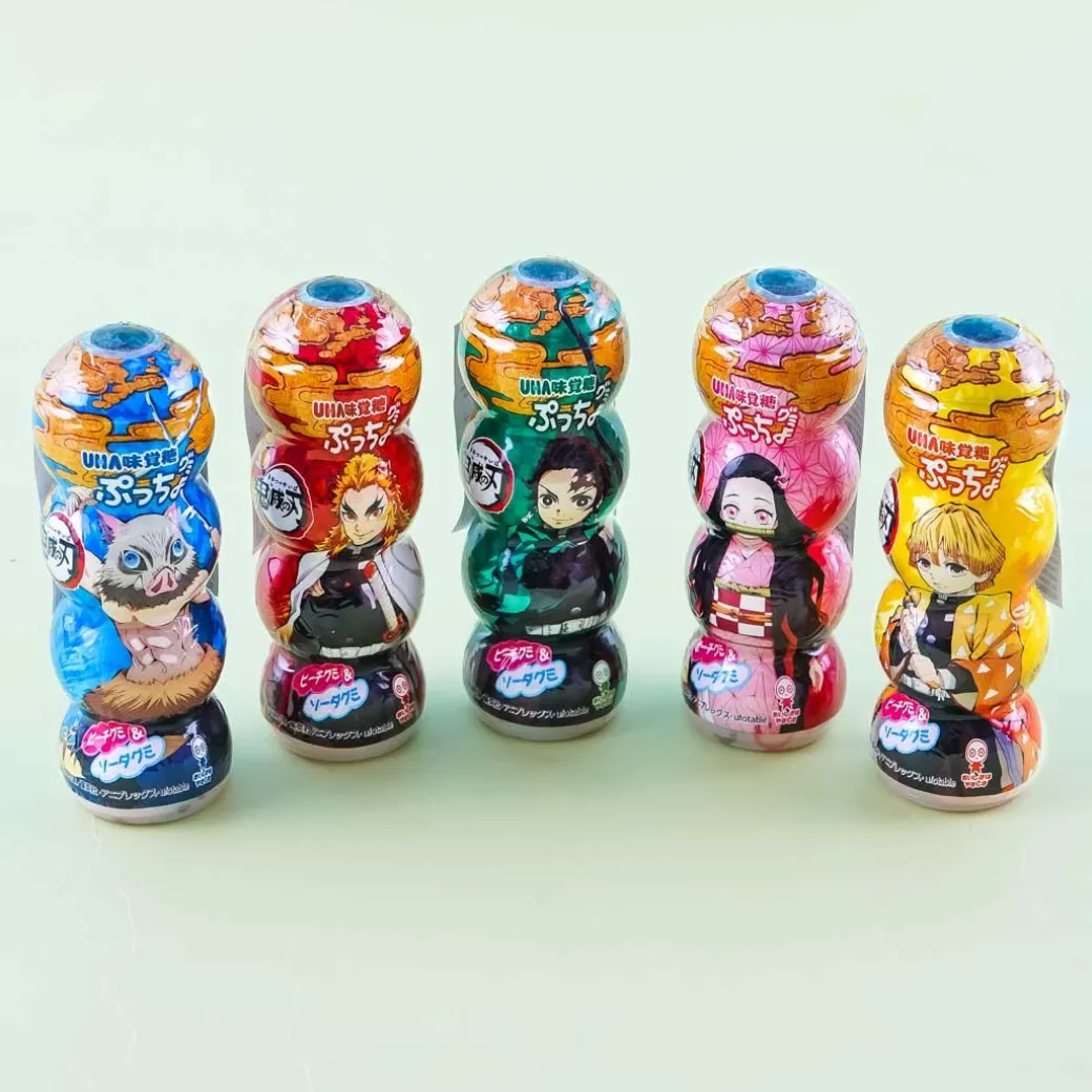 Puccho Demon Slayer Gummy Candy - Peach & Soda
