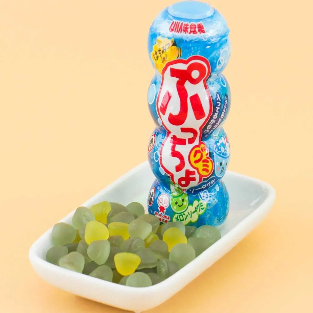 Puccho Gummy Candy - Melon Soda & Ramune