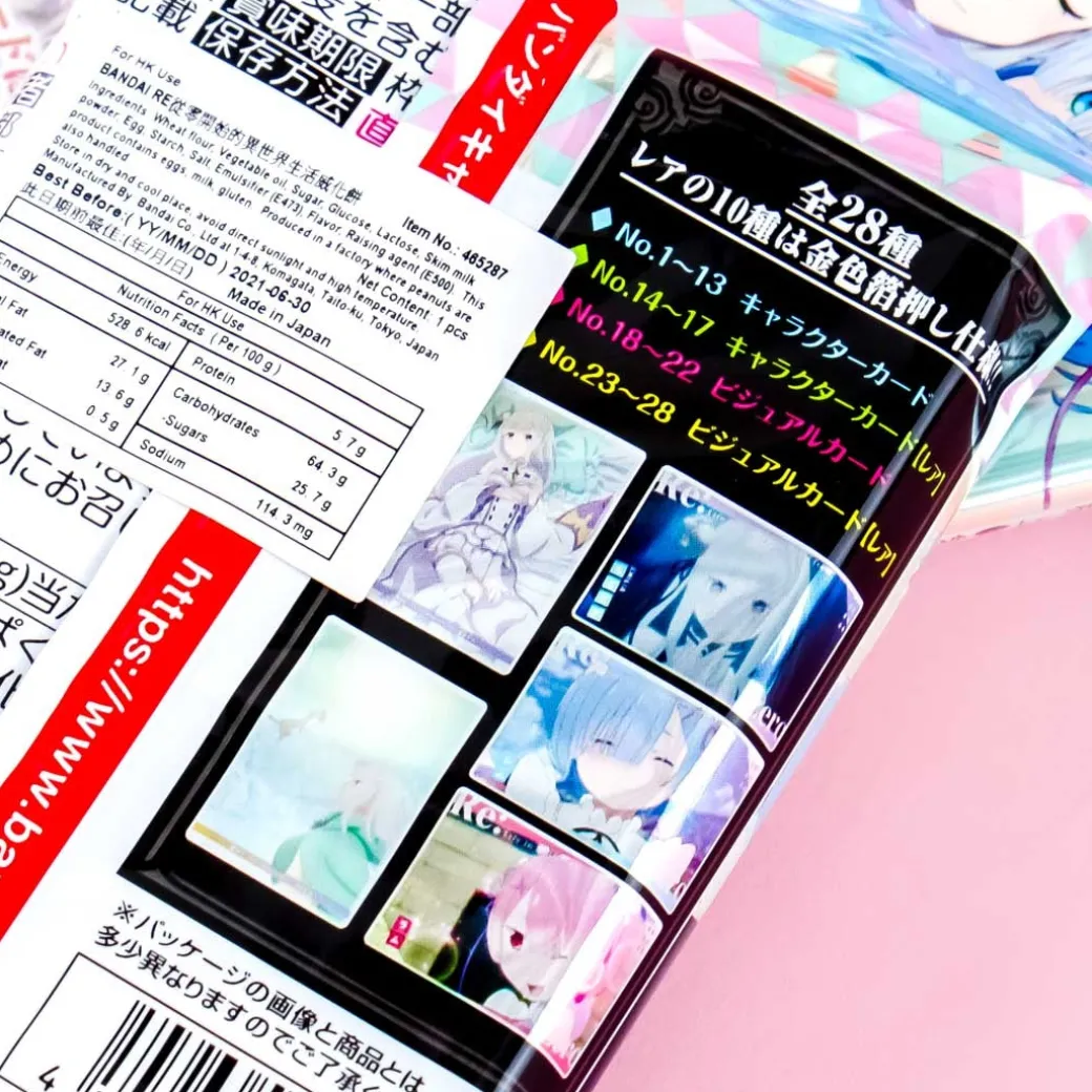 Re:Zero Wafer & Card Set