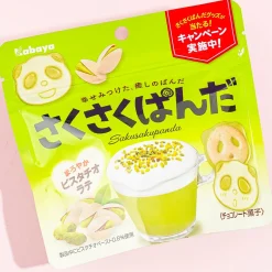 Saku Saku Panda Chocolate Biscuits - Pistachio Latte