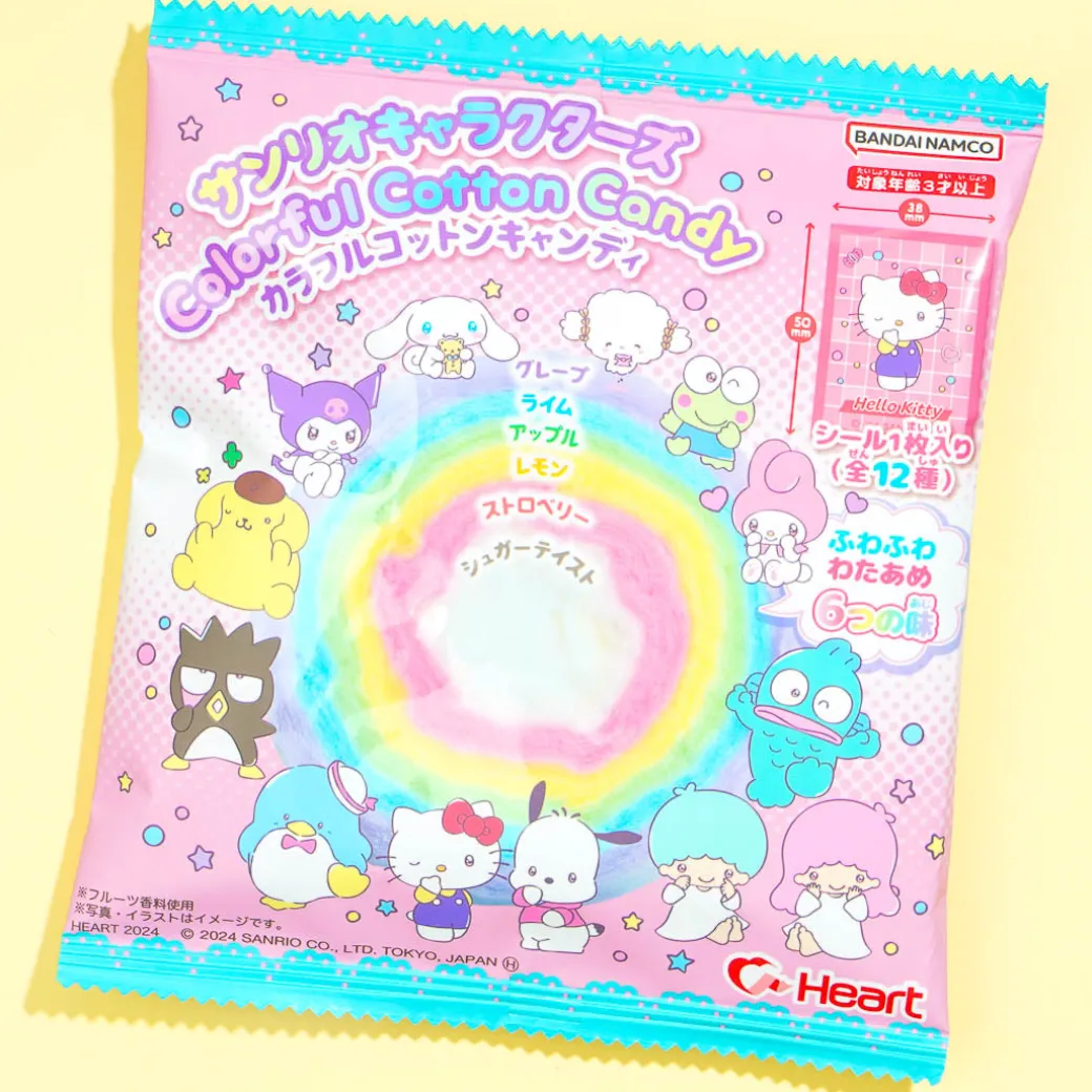Sanrio Characters Colorful Cotton Candy - Six Flavors