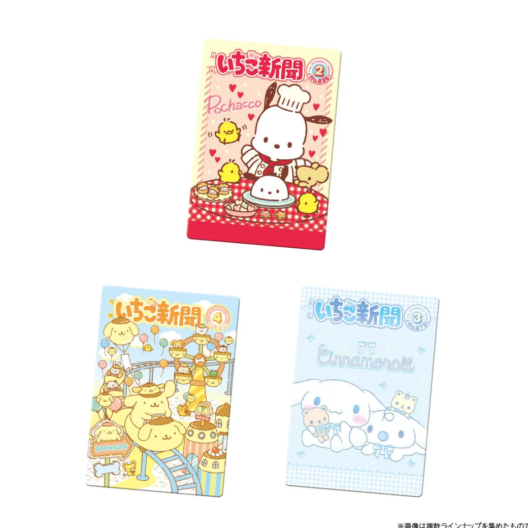 Sanrio Characters Ichigo Shimbun Card With Wafer