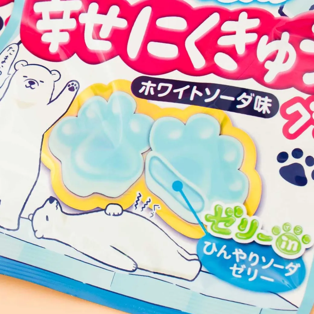 Senjaku Happy Nikukyu Polar Bear Paw Gummy - White Soda