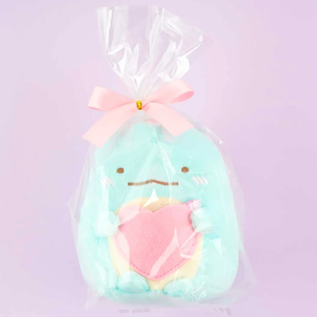 Sumikko Gurashi Heart Hug Plushie With Chocolate - Tokage / Medium