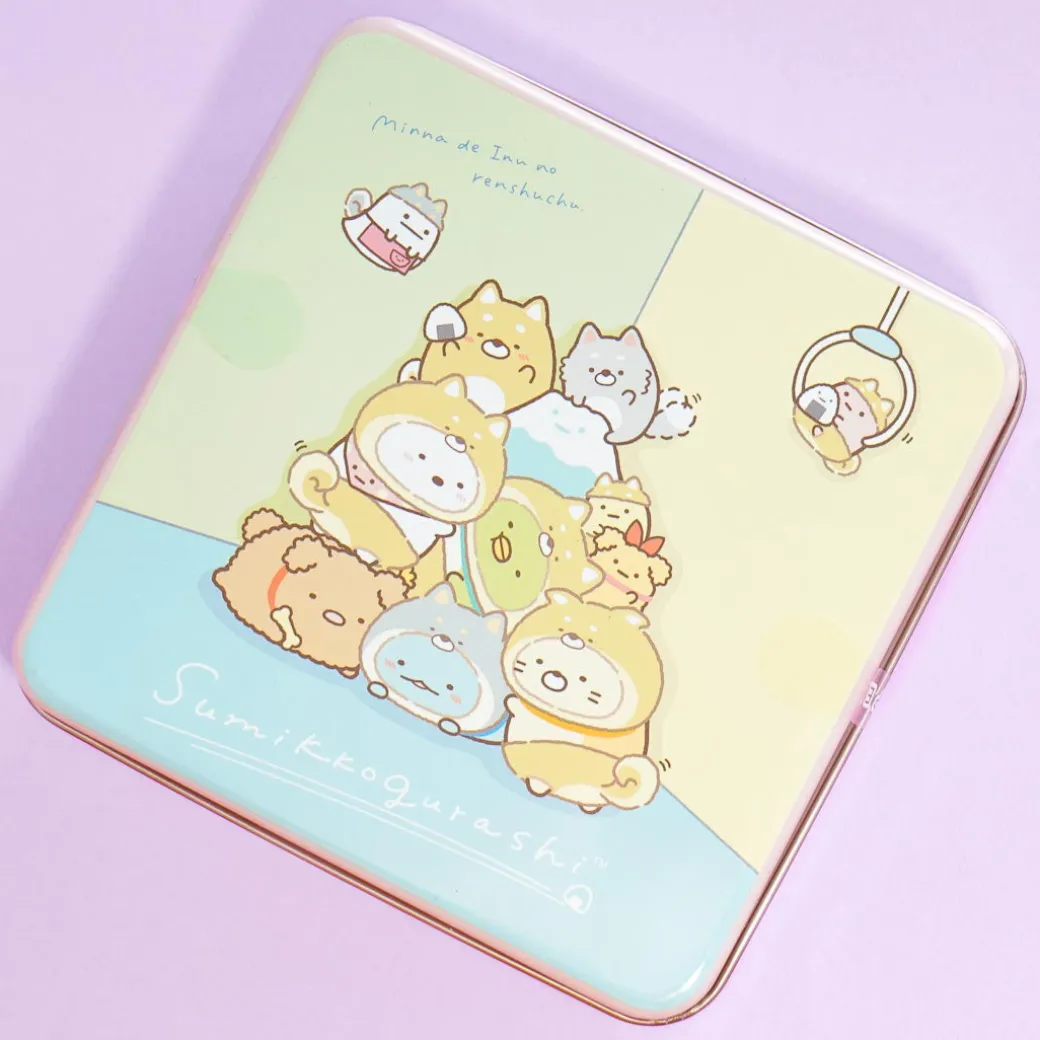 Sumikko Gurashi Puppy Time Square Cookie Tin