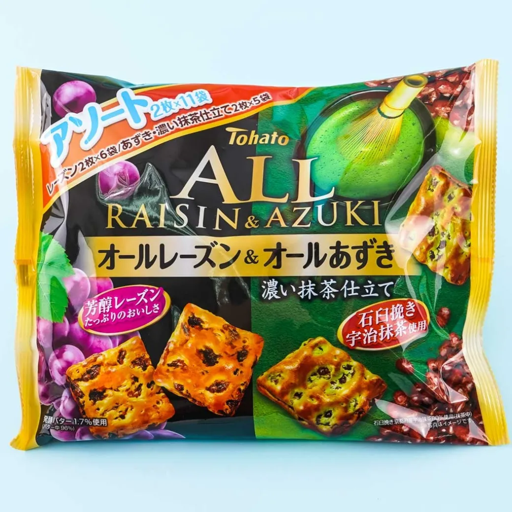 Tohato All Assorted Raisins & Azuki Dark Match Biscuit Pack