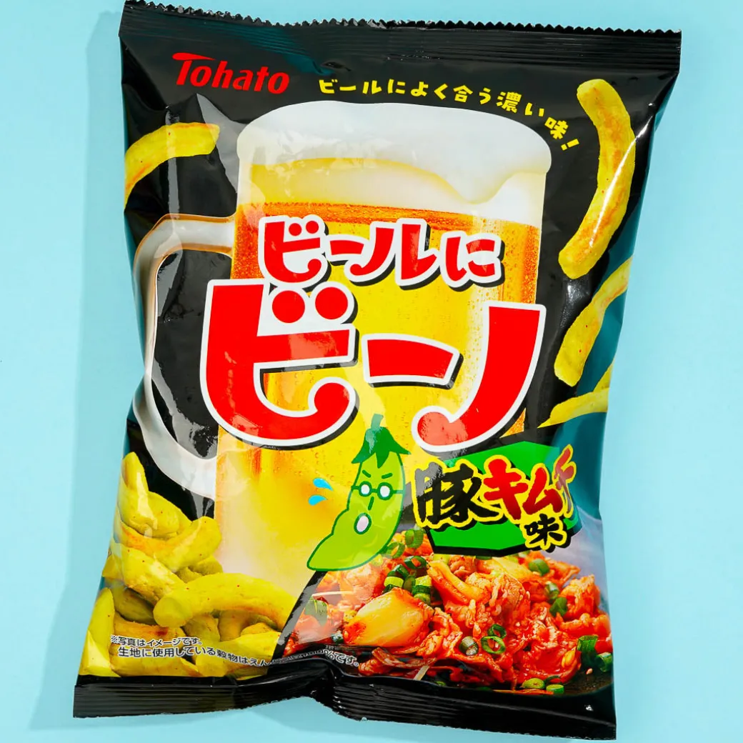 Tohato Beer and Beano Edamame Snacks - Pork Kimchi