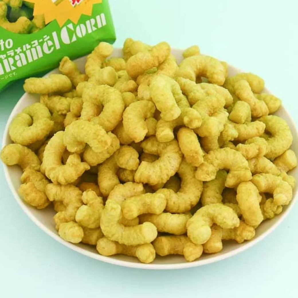 Tohato Caramel Corn Big Package - Matcha Green Tea