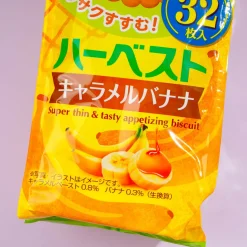 Tohato Harvest Smile Super Thin Biscuit Bag - Caramel Banana