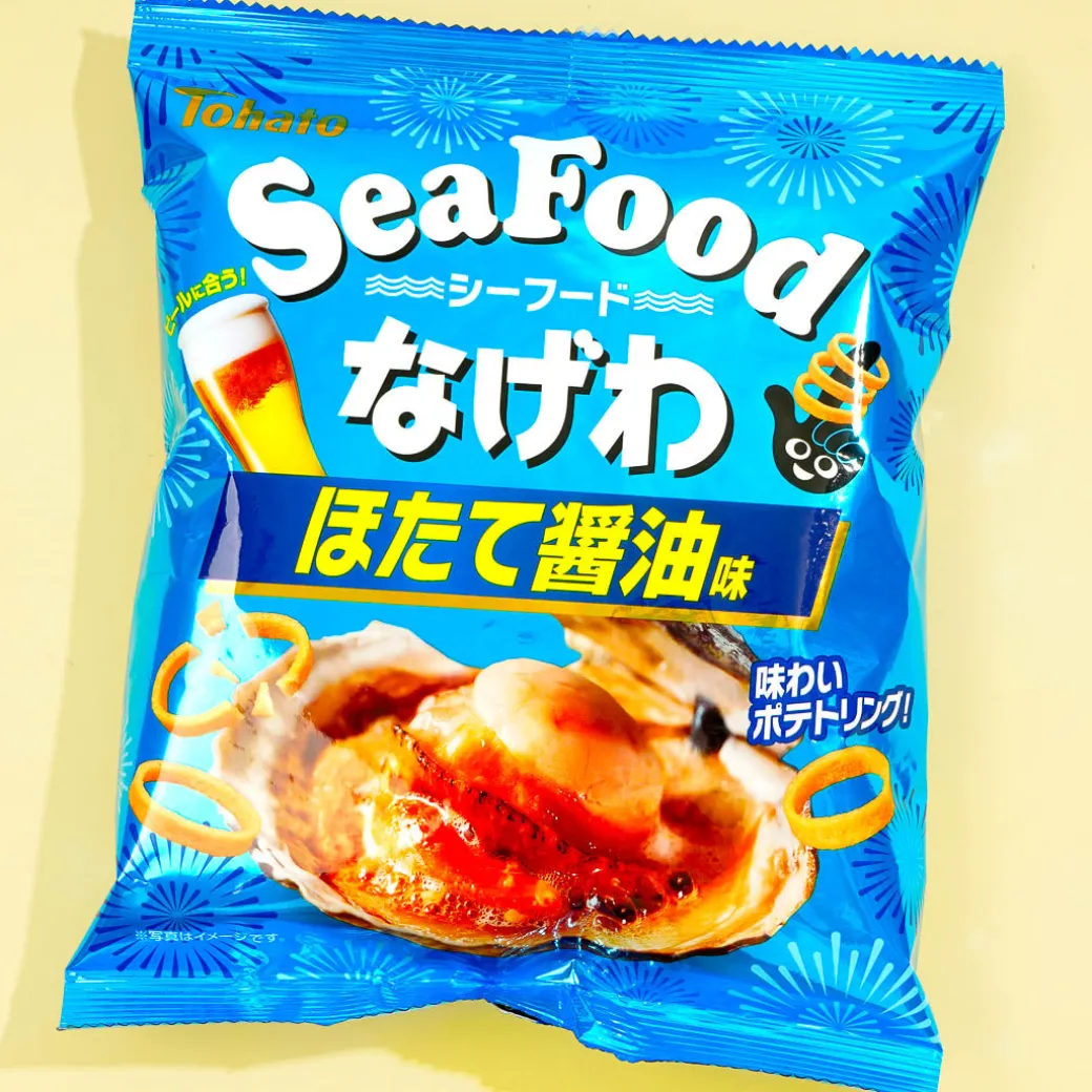 Tohato Seafood Nagewa Potato Ring Snacks - Scallop Soy Sauce