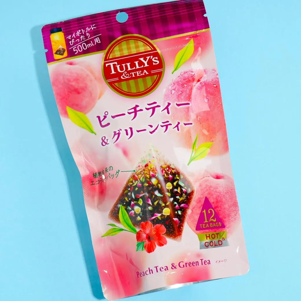 Tully's Peach & Green Tea Pouch - 12 pcs