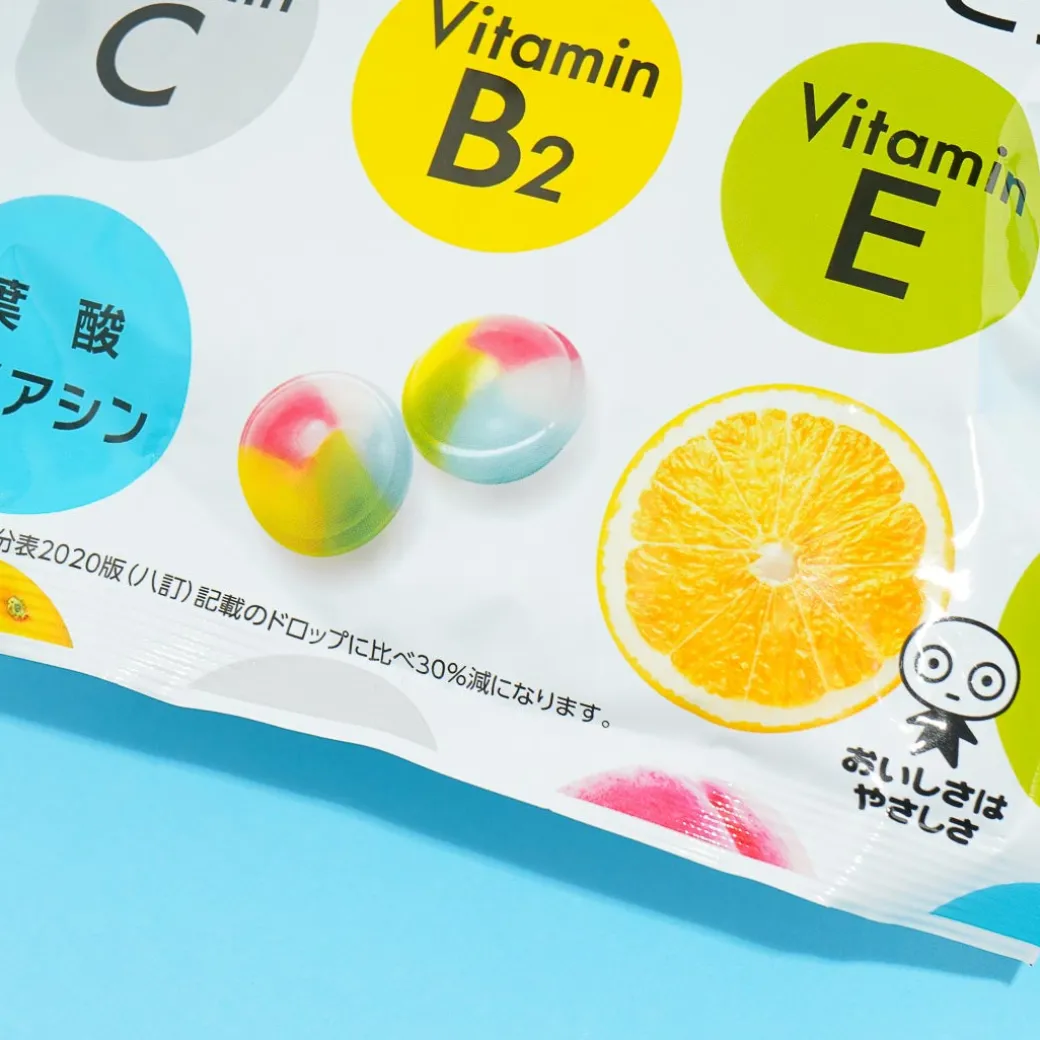 UHA Mikakuto Pocket Vitamin Throat Candy - Grapefruit & Peach