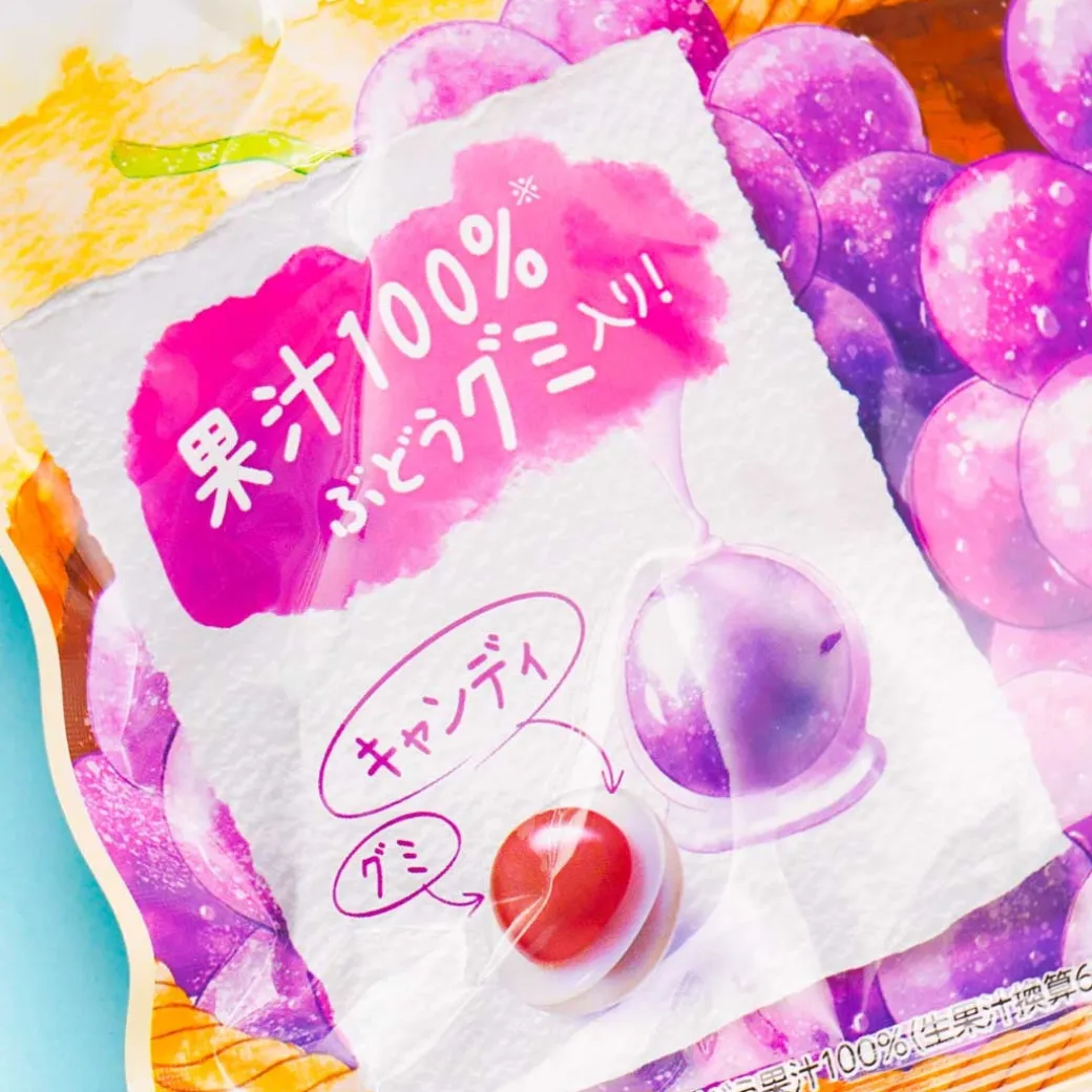 UHA Mikakuto Purutto Grape Candy Bag