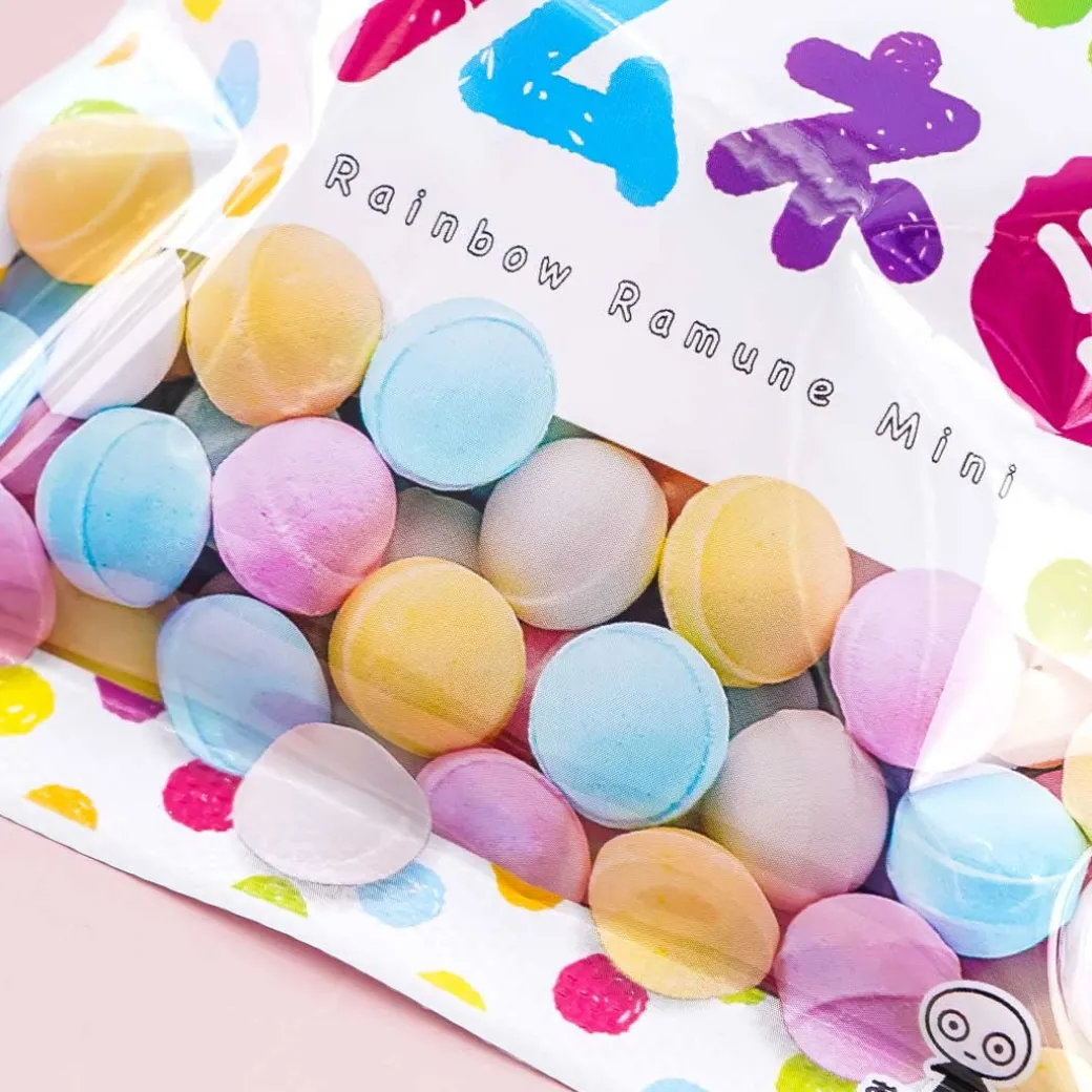 UHA Mikakuto Rainbow Ramune Candy - Peach