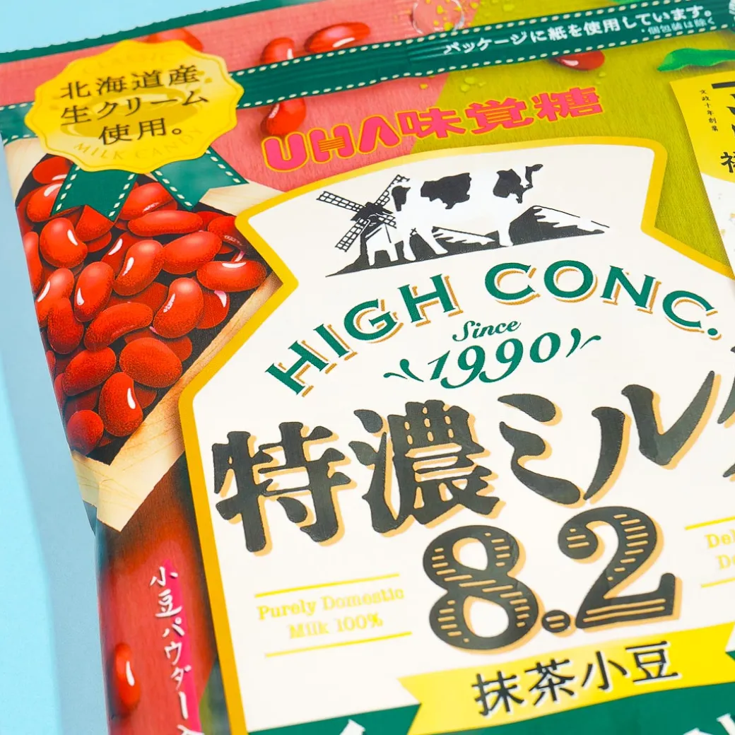 UHA Tokuno Milk 8.2 High Concentrated Candy - Matcha Azuki