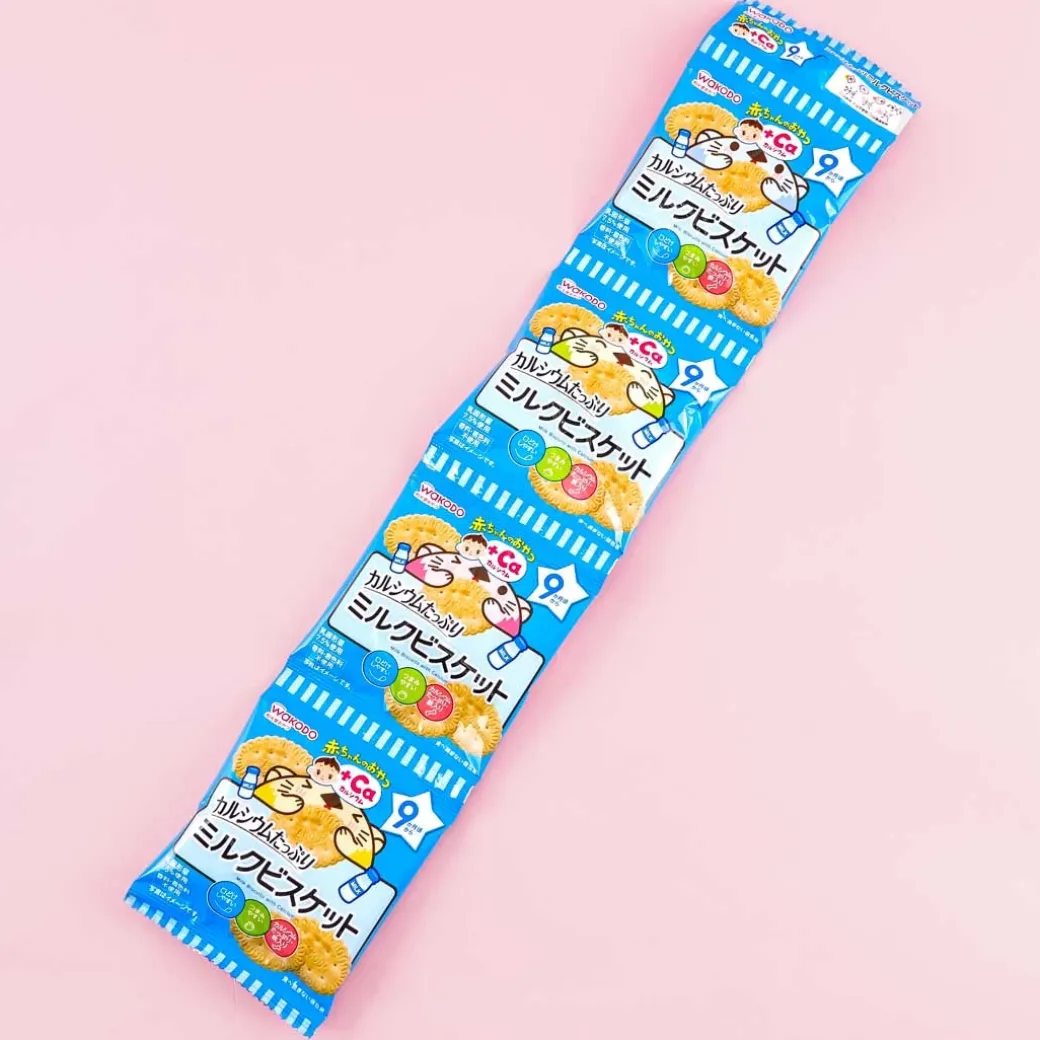 Wakodo Baby +Ca Milk Biscuit Mini Pack - 4 pcs
