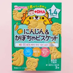 Wakodo Baby +DHA Carrot & Pumpkin Biscuits
