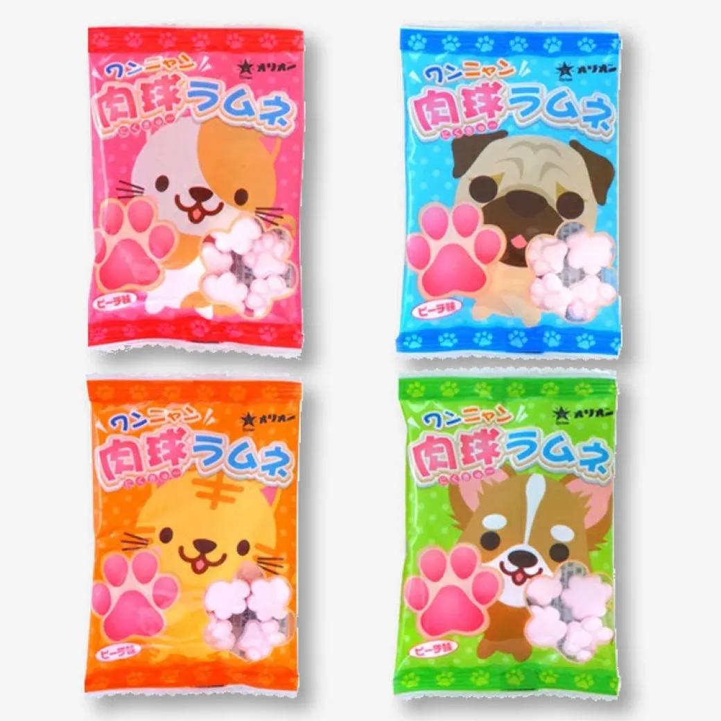 Wan Nyan Paw Ramune Candy - Peach