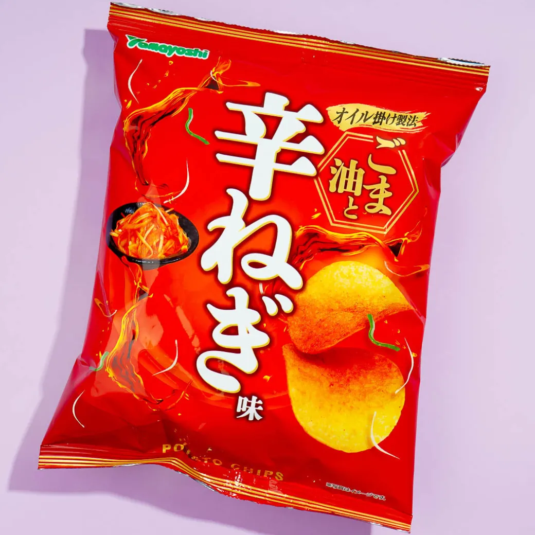 Yamayoshi Potato Chips - Sesame Oil And Spicy Green Onion