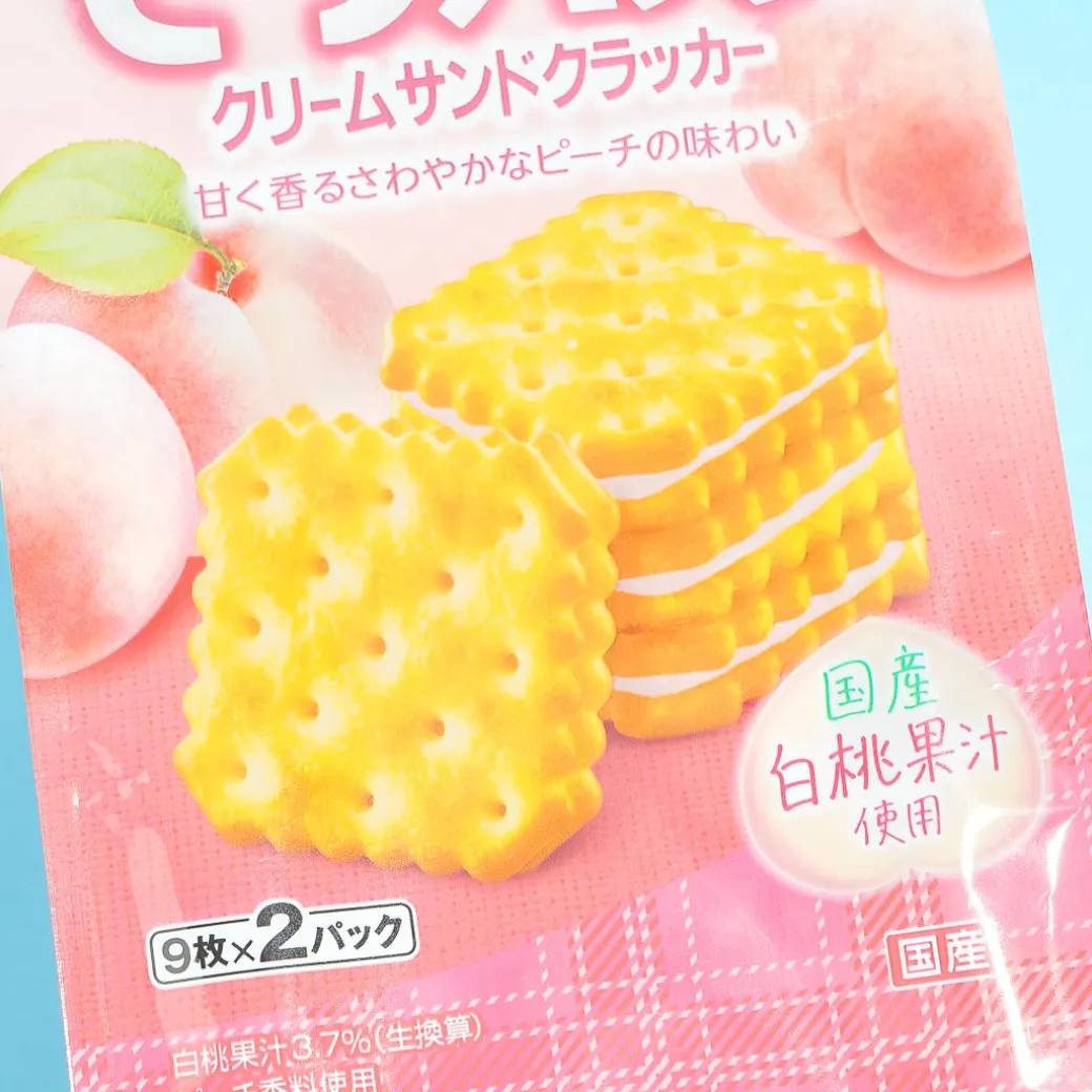 YBC Peach Cream Biscuit Sandwiches
